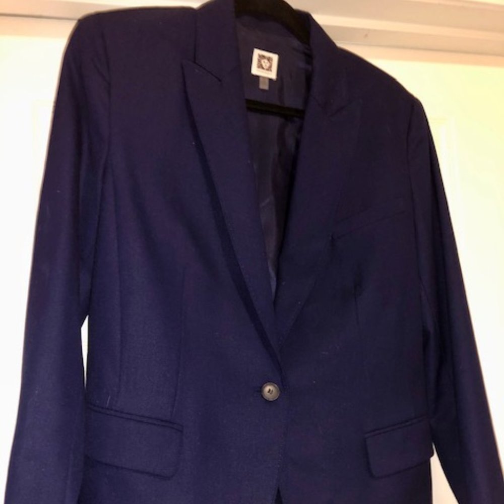 Ann Klein Navy Blue Blazer